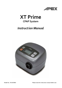 Manual APEX XT Prima CPAP Machine