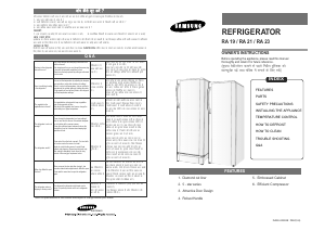 Manual Samsung RA23FDAR1/XTL Refrigerator