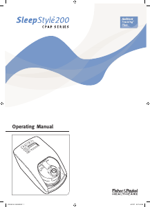 Manual Fisher and Paykel SleepStyle 200 CPAP Machine