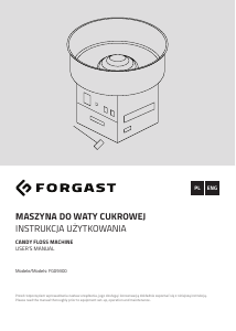 Instrukcja Forgast FG09300 Maszyna do waty cukrowej