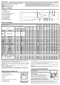 Manual de uso Hotpoint-Ariston NS1043CWKEU N Lavadora