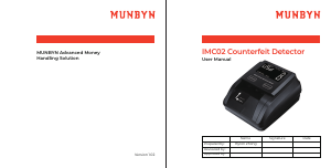 Manual Munbyn IMC02 Counterfeit Money Detector