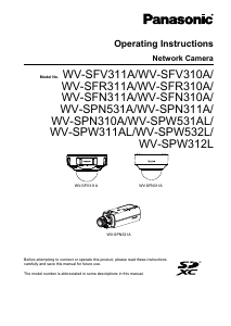 Manual Panasonic WV-S1136 IP Camera