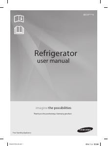 Manual Samsung RR19J20A3RH Refrigerator