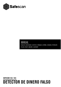 Manual de uso Safescan 155i Detector de dinero falso