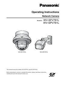 Manual Panasonic WV-SFV781L IP Camera