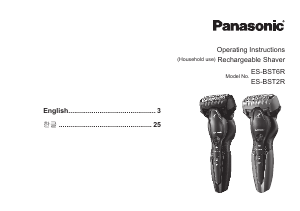 Handleiding Panasonic ES-BST2R Scheerapparaat