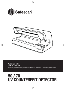 Manuale Safescan 70 Rilevatore soldi falsi