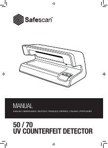 Manual Safescan 50 Counterfeit Money Detector