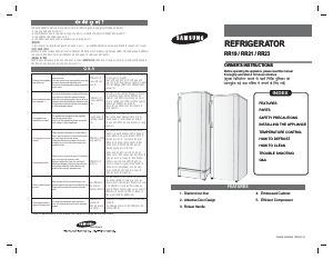 Manual Samsung RR1914AABRR Refrigerator
