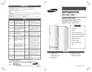 Manual Samsung RR1914AABSE Refrigerator