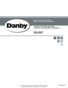 Mode d’emploi Danby DWM045WDB Lave-linge