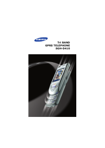 Handleiding Samsung SGH-D410C Mobiele telefoon