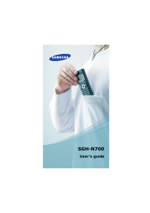 Handleiding Samsung SGH-N700S Mobiele telefoon