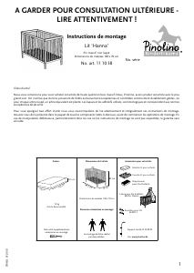 كتيب Pinolino Hanna سرير أطفال