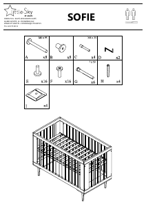 Handleiding Little Sky Sofie Babybed