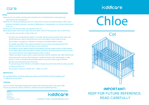 كتيب Kiddycare Chloe سرير أطفال