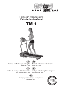 Manual Christopeit TM 1 Treadmill