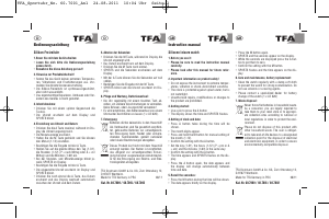 Mode d’emploi TFA Silikon Montre sport