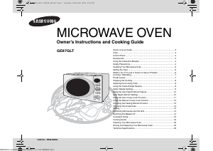 Manual Samsung GE87GLT-B/XTL Microwave