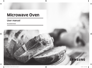 Manual Samsung MC28A6036QK/TL Microwave