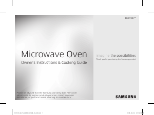 Manual Samsung CE77JD-QD/TL Microwave