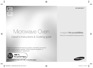 Manual Samsung MC28H5025VB Microwave