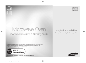 Manual Samsung GW731KD-S Microwave