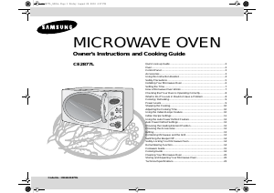 Manual Samsung CE2877L Microwave