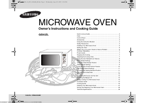 Manual Samsung GE83ZL-E Microwave