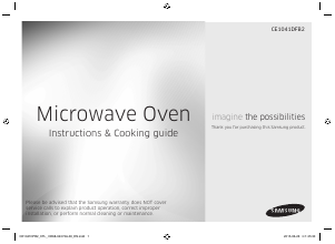 Manual Samsung CE1041DFB2 Microwave