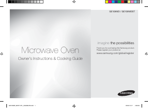 Manual Samsung GE109MDST Microwave