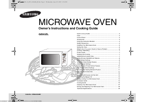 Manual Samsung GE83ZL Microwave