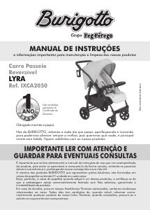 Manual Burigotto Lyra Carrinho de bebé