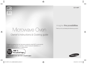 Manual Samsung CE118PF-P1 Microwave