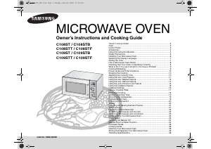 Manual Samsung C108STF-5 Microwave