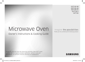 Manual Samsung CE77JD-LB/TL Microwave