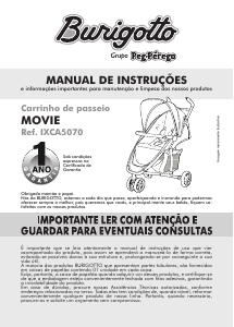 Manual Burigotto Movie Carrinho de bebé