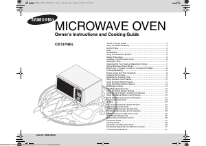 Manual Samsung CE137NEL-S Microwave