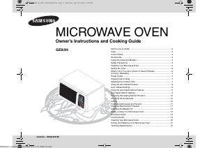 Manual Samsung GE83H-B Microwave