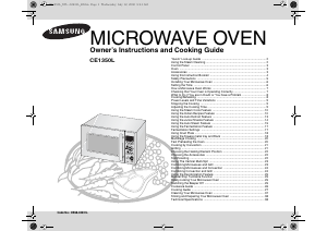 Manual Samsung CE1350L-S/XTL Microwave