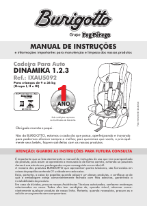 Manual Burigotto Dinamika 1.2.3 Cadeira auto