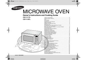 Manual Samsung CE1111TL Microwave