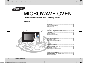 Manual Samsung GE83YL Microwave