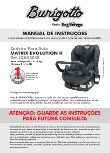 Manual Burigotto Matrix Revolution K Cadeira auto