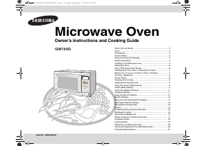 Manual Samsung GW73VD-B Microwave