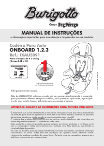 Manual Burigotto Onboard 1.2.3 Cadeira auto