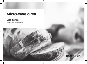 Manual Samsung MS32J5133BM Microwave