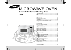 Manual Samsung C103FL Microwave