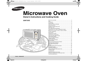Manual Samsung GW73VD Microwave
